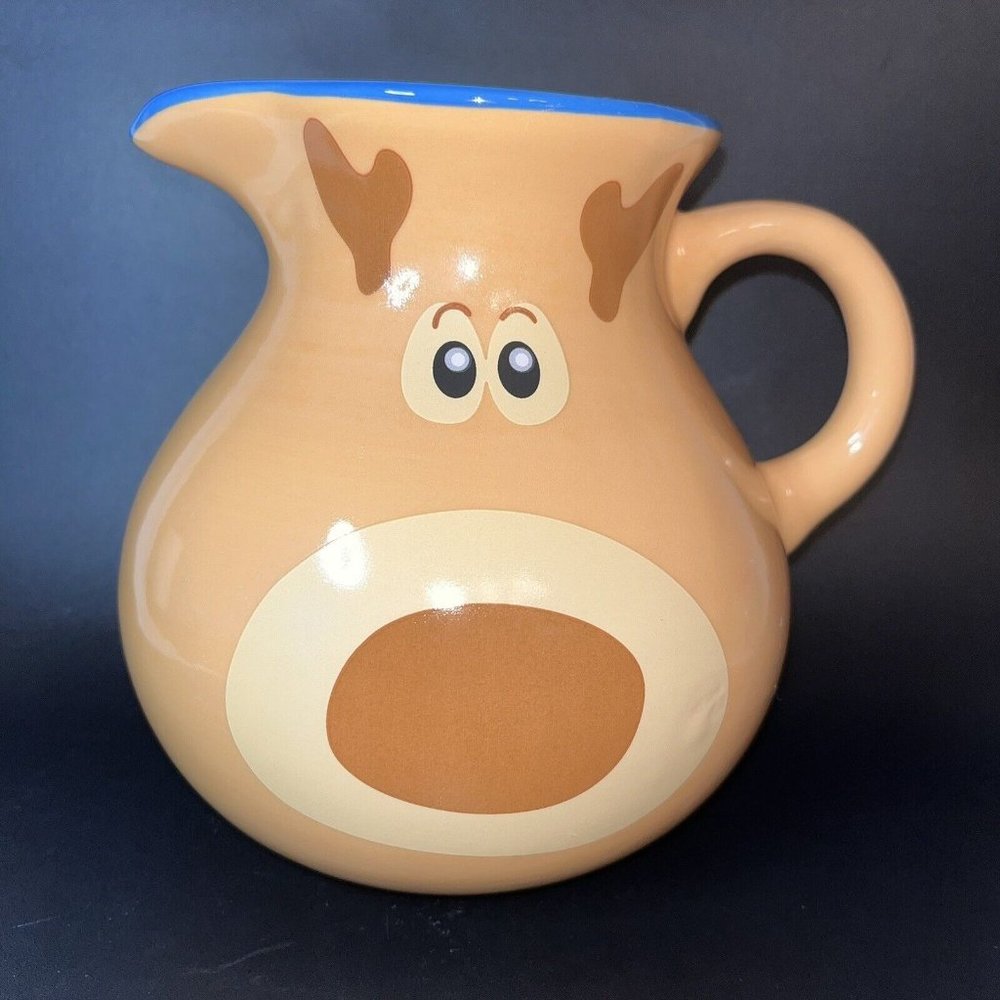 Temp-Tations by Tara SEASONAL Reindeer 1.5 Qt Pitcher  KFI-XNG-420334 Imperfect